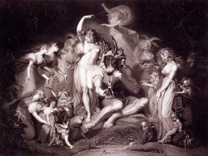 Titania, Bottom en de feeën, Act 4, Scene 1 van Een Midzomernachtsdroom, uit 